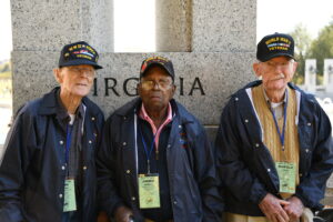 Veterans at World War II Memorial